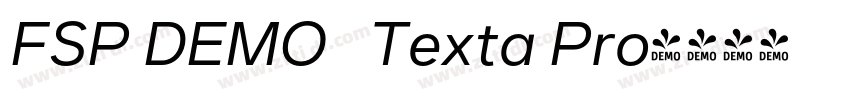 FSP DEMO   Texta Pro字体转换